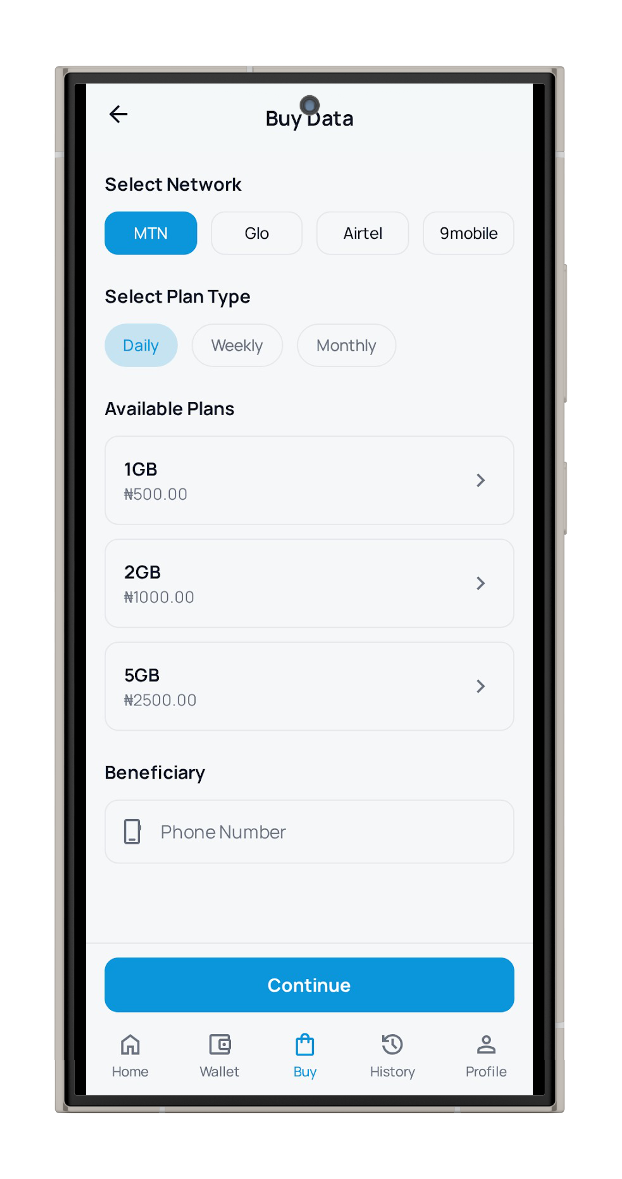 Starboy Global  App - Buy Data